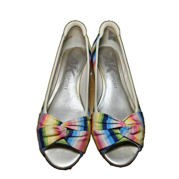 Colorful AK Sport Wedge Sandals - Picture 2 of 7